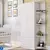 ROUPEIRO SMIM 2 PORTAS COM PRATELEIRA EXTERNA- BRANCO BRILHO