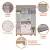 ROUPEIRO JÚNIOR 4 PORTAS PEROBA- BRANCO BRILHO/ CARVALHO - loja online