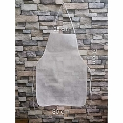 Mandil Non Woven Blanco 70 x 50 Paquete de 100 piezas Polipropileno