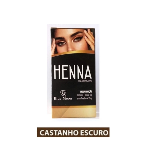 Henna Para Sobrancelha Blue Moon