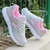 Primavera e outono senhoras diariamente sapatos femininos casuais esportes coreano moda respirável fundo plano tênis de viagem leve
