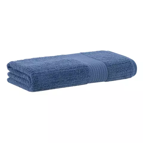 TOALHA DE BANHO BUDDEMEYER FIO PENTEADO CANELADO 70/140 COR 1136 AZUL CLASSIC