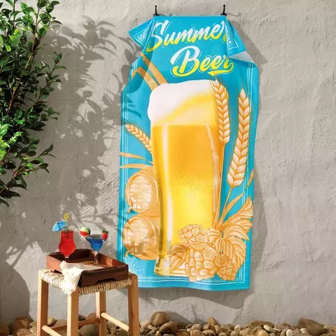 TOALHA DE PRAIA DOHLER VELOUR 76CMX152CM SUMMER BEER