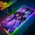 Mouse Pad RGB grande XXL Gaming Mousepad LED Mausepad Gamer Cyberpunks Tapete de - JulioAraujoYT