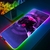 Mouse Pad RGB grande XXL Gaming Mousepad LED Mausepad Gamer Cyberpunks Tapete de