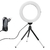 SH 16 cm 6 polegadas anel de luz com suporte de tripé carga usb selfie lâmpada