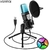 Frete Grátis Microfone USB RGB Microfone Condensador Wire Gaming Mic para Podca - comprar online