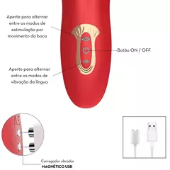 VIBRADOR EM FORMATO DE BOCA - loja online