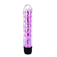 VIBRADOR TRANSLÚCIDO COM GLANDE