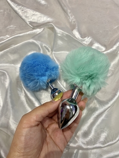 PLUG ANAL POMPOM - Tons de rosa - Sex shop e Lingerie em Recife