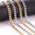 ASONSTEEL Fashion Long Rope Cuba Link Neck Chains Necklace Gold Color Stainless