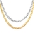 ASONSTEEL Fashion Long Rope Cuba Link Neck Chains Necklace Gold Color Stainless - Ice Dropzx