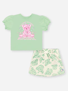 Conjunto camiseta em Cotton e Shorts-Saia em Molecotton Cinti 10480 na internet