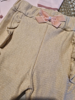 Conjunto Bebê Iaze Body Manga Longa Com Laço E Babados - loja online