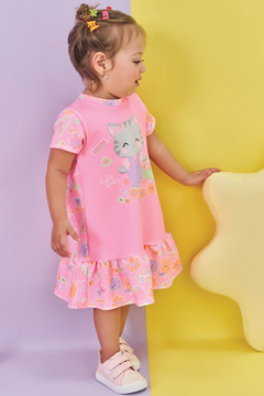 Vestido em Molecotton 84818 Kukiê Bebê Menina - comprar online