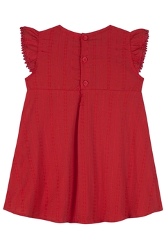 Vestido em Tricoline Texturizado 100% Algodão 84834 Kukiê Bebê Menina - Bueno's Kids Moda Infantil