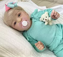 BEBÊ REBORN REALISTA MENINA SASKIA - comprar online
