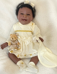 BEBÊ REBORN REALISTA MAIZE PRETA - Meu Querido Reborn