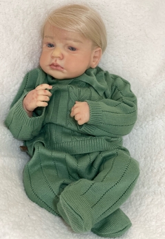 BEBÊ REBORN LOU LOU MENINO - RESPIRA LINHA PREMIUM - Meu Querido Reborn