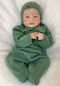 BEBÊ REBORN LOU LOU MENINO - RESPIRA LINHA PREMIUM