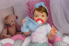 BEBÊ REBORN REALISTA MENINA SHAYANN OLHOS CASTANHOS - ENVIO IMEDIATO - comprar online
