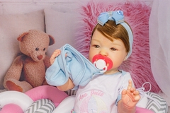 BEBÊ REBORN REALISTA MENINA SHAYANN OLHOS CASTANHOS - ENVIO IMEDIATO - loja online
