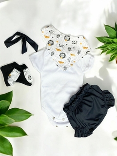 CONJUNTO BODY E SHORT SAFARI PARA BEBÊ REBORN REALISTA