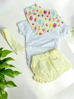 CONJUNTO AMARELO PARA BEBÊ REBORN REALISTA na internet