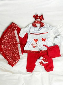 CONJUNTO VERMELHO PARA BEBÊ REBORN REALISTA MENINA - comprar online