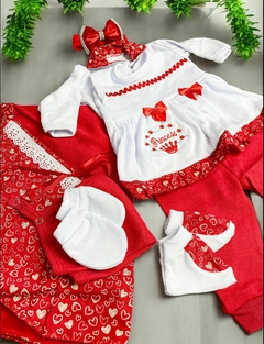 CONJUNTO VERMELHO PARA BEBÊ REBORN REALISTA MENINA