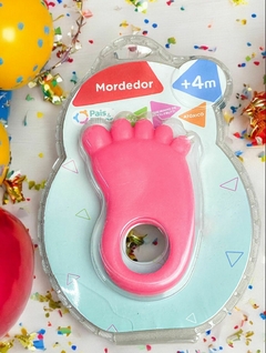 Mordedor Pézinho PINK para bebê acima de 4 MESES