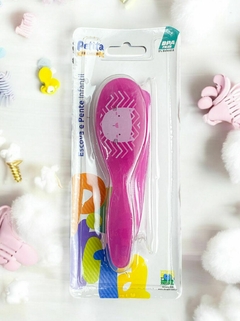 Conjunto Escova e Pente infantil - Rosa