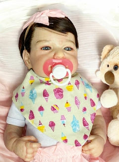 BEBÊ REBORN REALISTA LOU LOU ACORDADA SORVETINHO - ENVIO IMEDIATO - comprar online