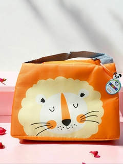 BOLSA TÉRMICA INFANTIL COM ALÇA - LARANJA - LEÃO - comprar online