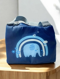 BOLSA TÉRMICA INFANTIL COM ALÇA - AZUL - ELEFANTE - comprar online