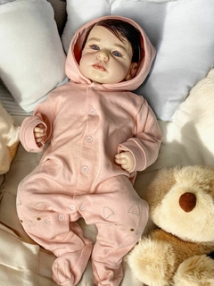 BEBÊ REBORN PREMIUM LOU LOU MENINA BATE CORAÇÃO - TECIDO - ENVIO IMEDIATO - comprar online