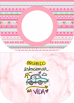 Recorte sublimado- Necessaire trapézio com espelho na internet