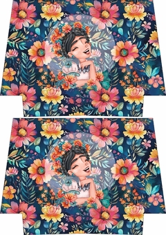 Recortes sublimados - Necessarie Tradicional Frida Kahlo 12