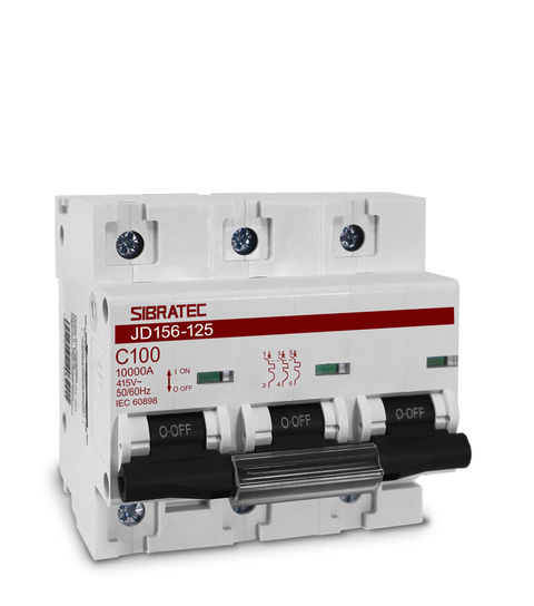 Disjuntor DIN Trifásico Curva C - JD156