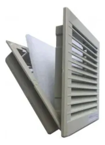 Grelha Plástica Com Filtro Para Ventilador 120x120