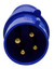 plug tomada - J02pl-024-9 - 32a - 3p+t - 9h - Azul - 250vca - comprar online
