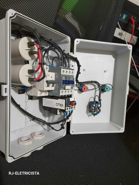 Painel De Comando Para Bomba de poços Artesiano e semi artesiano Monofásica A Tres Fios
