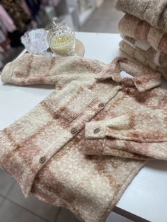 Camisaco paño bucle Serena rosa