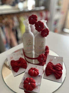 Línea escolar vincha flor roja - comprar online