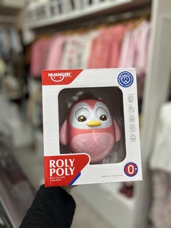 Roly pingüino sensorial rosa
