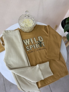 Camiseta Wild tostado - comprar online