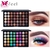 Paleta de sombras com pigmentação fosco de beleza de 40 cores, cosmético a prova d'água