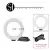Sh 16cm 6 polegada anel de luz com tripé suporte carga usb selfie lâmpada led pode ser escurecido fotografia luz para estúdio fotografia foto - Farmei