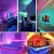 Wi-fi luzes led strip sync música rgb 5050 led tape alexa luzes inteligentes tira para decoração do quarto do partido tv backlight na internet