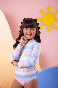 Maiô Boddy Manga longa - Milelê | Moda Infantil